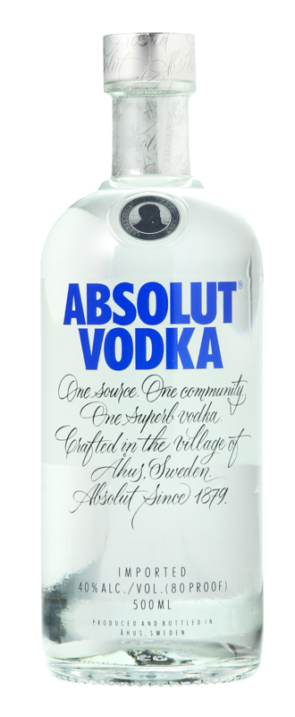 Neue Produkte und berühmter Absolut Vodka 40° bestellen online 50cl