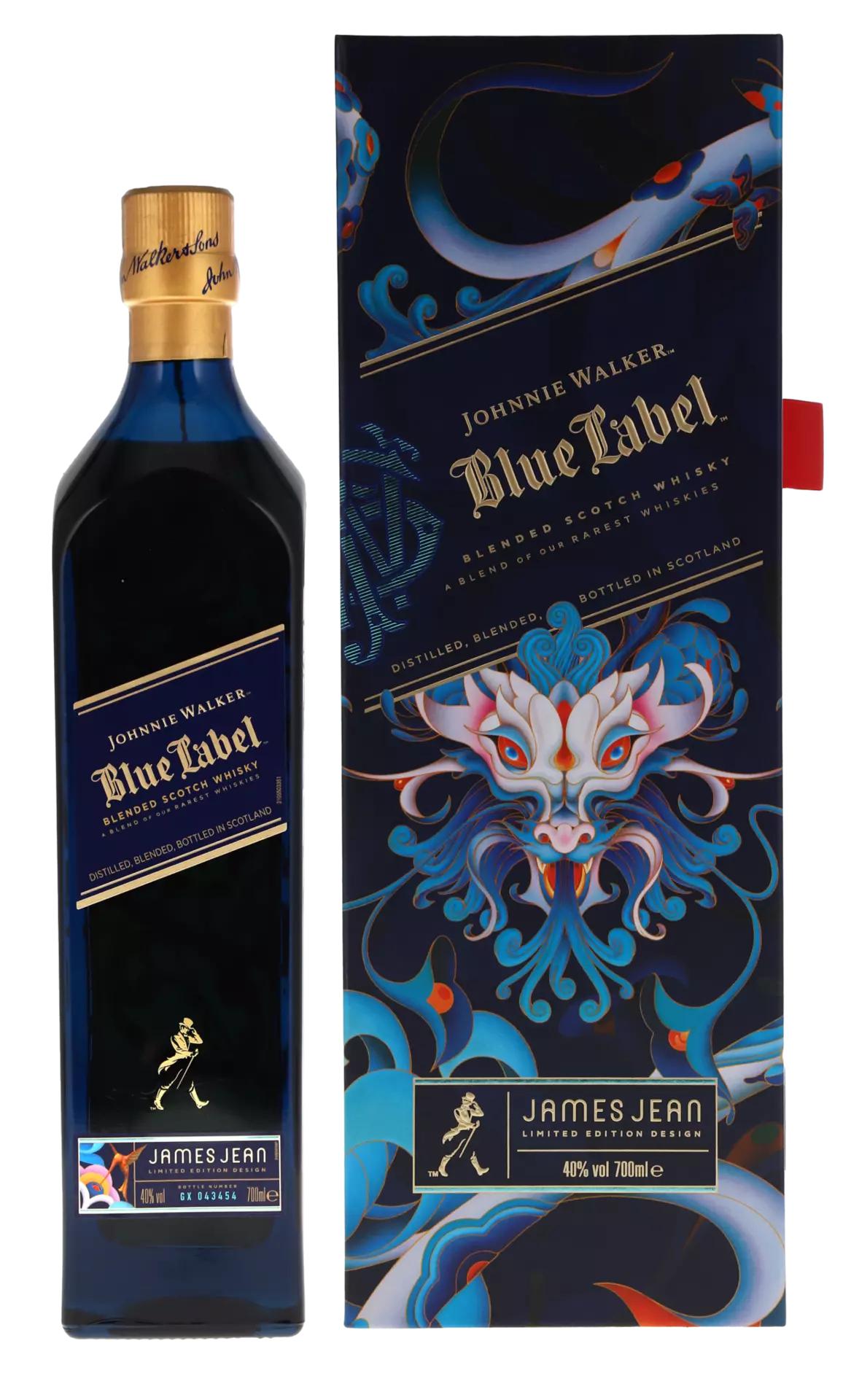 Johnnie Walker Blue Label Ghost and Rare Glenury Royal Blended