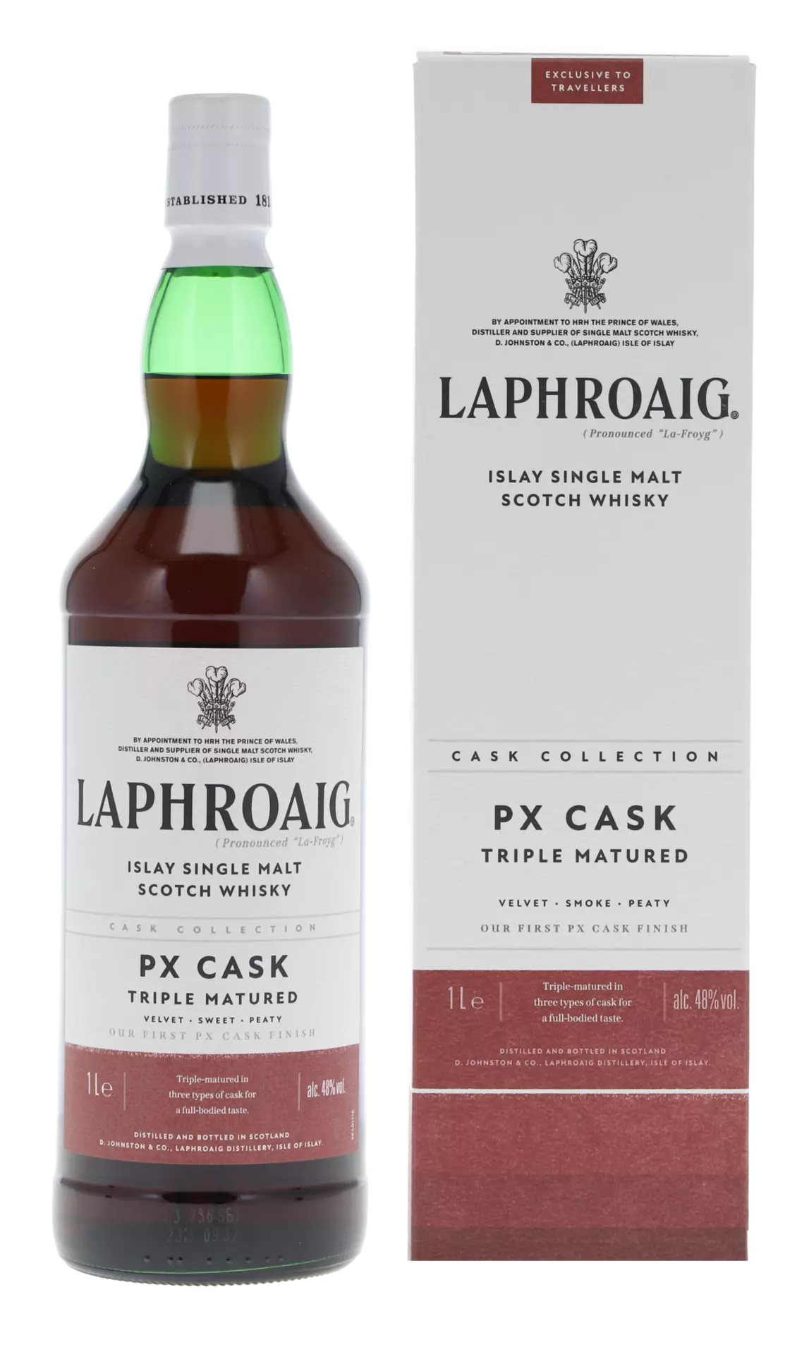 ウイスキー Laphroaig PX Cask Triple Matured 1L 48% Laphroaig PX Cask Triple Matured Islay Single Malt Scotch Whisky