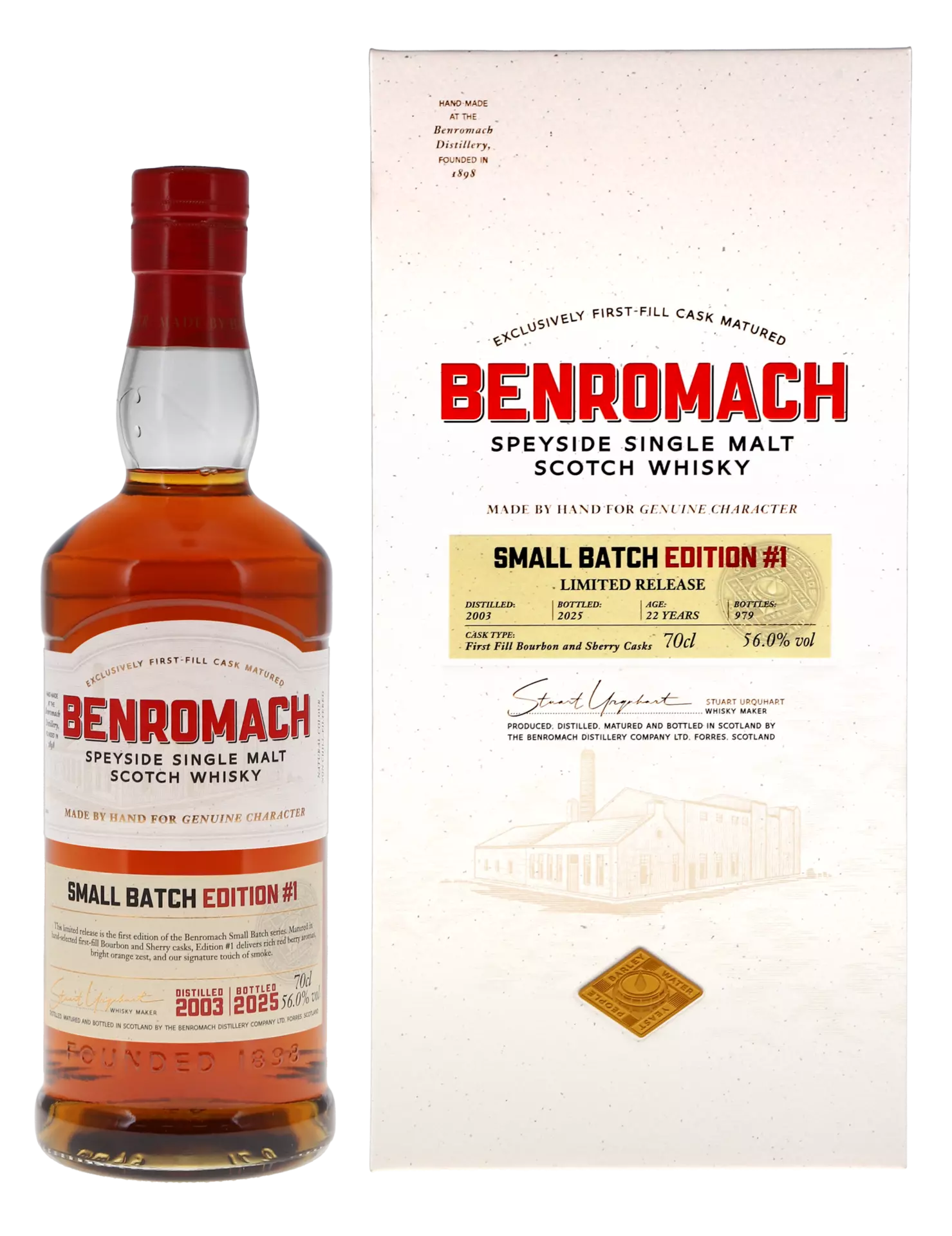 Benromach Contrasts: Peat Smoke 57PPM 2014 Speyside Single Malt