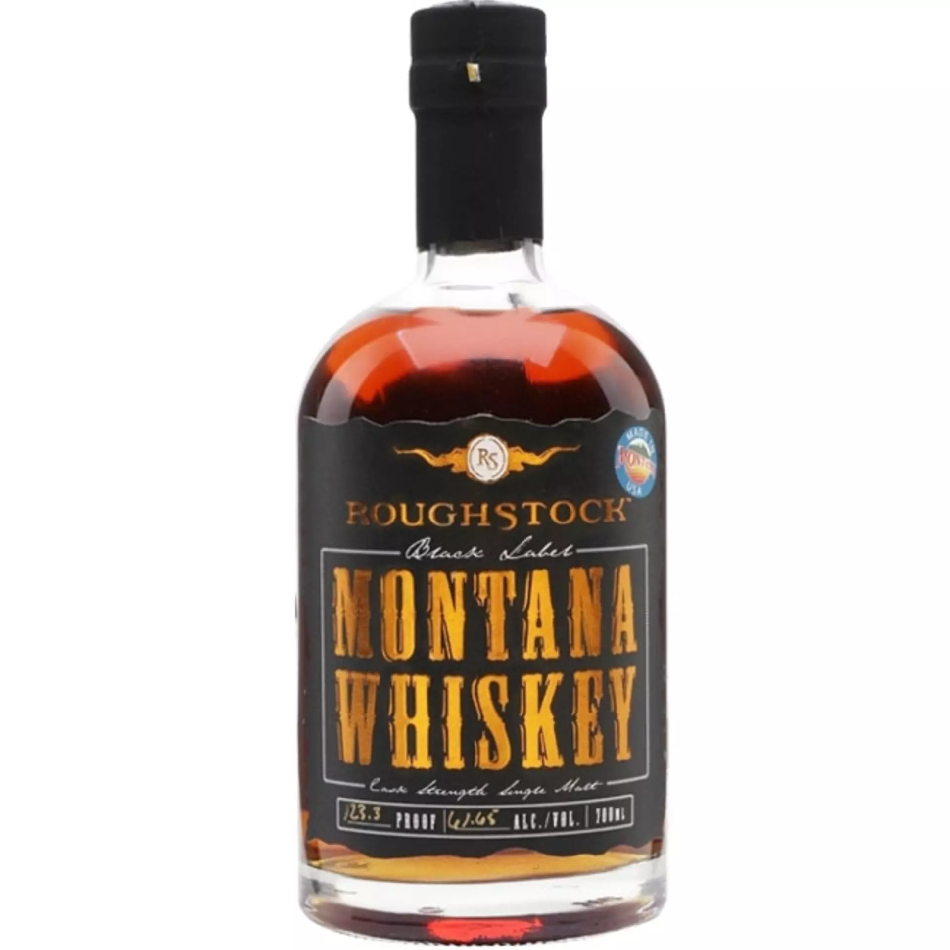 Roughstock Montana Black Label Cask Strength Single Malt Whiskey