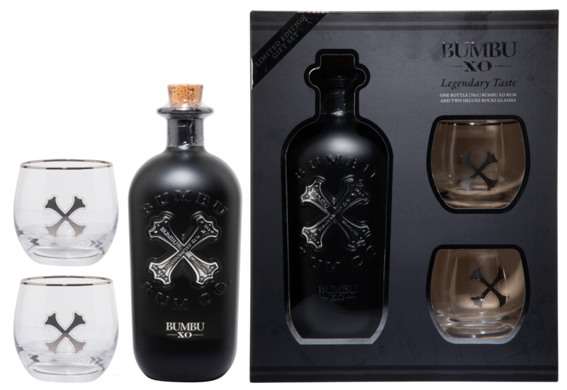 Bumbu Rum With 2 Deluxe Rocks Glasses Gift Set