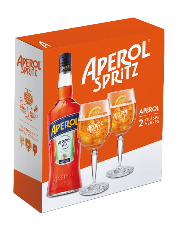 Aperol Set mit 2 Gläser Aperitif 11° 70cl online bestellen