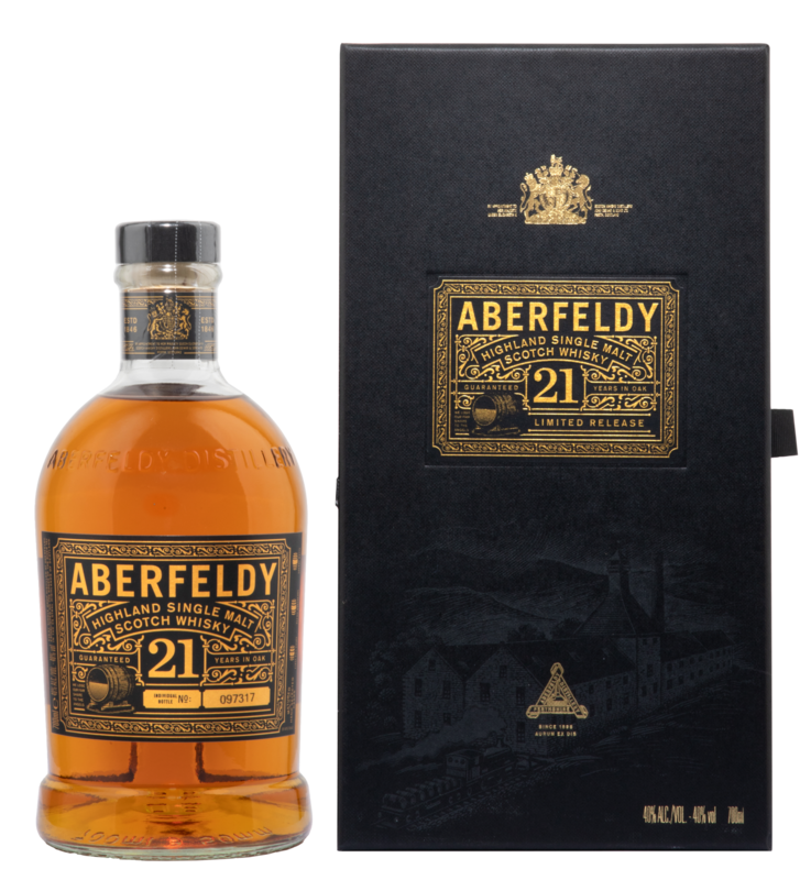 Aberfeldy Goldbarrenbox 12 Years Highland Single Malt Scotch Whisky 40°  70cl commander en ligne
