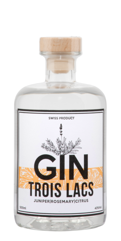 Trois Lacs Drinks Swiss Gin bestellen online 43° 50cl