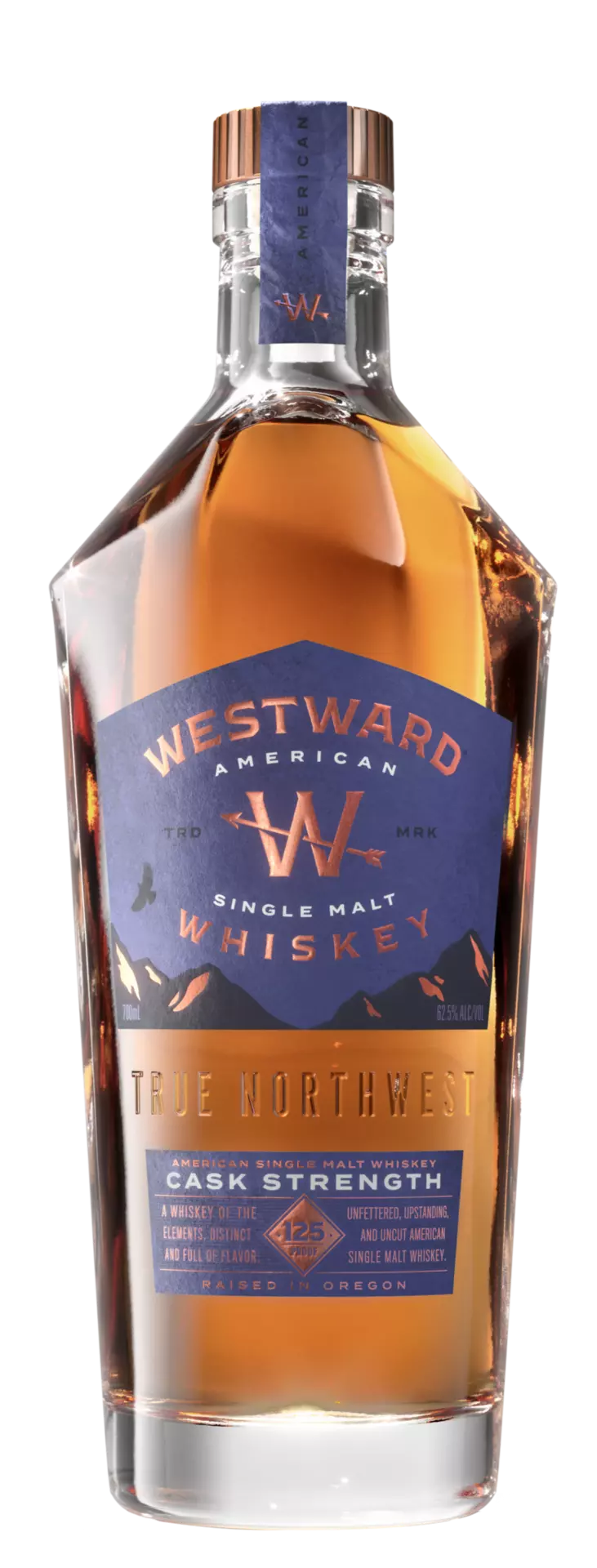 ウイスキー WESTWARD AMERICAN WHISKEY Cask Strength Westward Cask Strength American Single Malt Whiskey 62.5